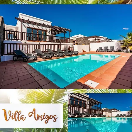Villa Amigos 200 Mq, With Bar, Hot Pool, Billiard And Bbq Playa Blanca (Lanzarote)